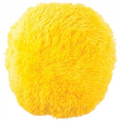 Polštář chlupatý žlutý Ø 45 cm