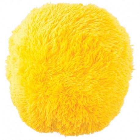 Polštář chlupatý žlutý Ø 70 cm
