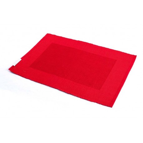 Prostírání bavlna rudý rámeček (30×45)