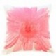 Povlak na polštář růžový květ 45 x 45 cm