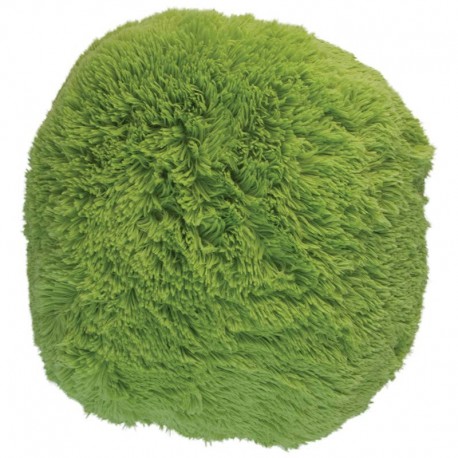 Polštář chlupatý zelený Ø 45 cm